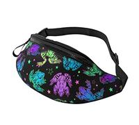 Mystical Colorful Frogs Borsa a tracolla Runner Piccolo Corsa Sport Sottile Alla moda Per Jogging Escursionismo Donna