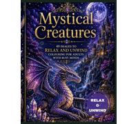 MYSTICAL CREATURES - Relax and Unwind: Colouring for Adults with Busy Minds: 40 Beautiful Mystical Creatures in Enchanting Fantasy Worlds | A Relaxing ... Book for Stress Relief & Mindfulness