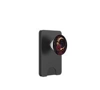 Mystical Crescent Moon e Floral Gothic Dark Botanical PopSockets PopWallet per MagSafe