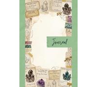Mystical Crystal Junk Journal Pages - 6x9 Amethyst & Curiosities Scrapbooking Paper - Decorative Writing Sheets with Crystals, Herbs, Vintage Stamps & ... Aesthetic - Witchy Ephemera Stationery