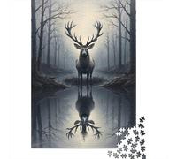 Mystical Deer Forest Puzzle Giochi 1000 Pezzi Regalo Per Lui E Per Lei Arte Animal Puzzle Adulti Idea Regalo Per 70x50cm/1000pcs