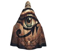 Mystical-Egypt-Eye-Of-Horus - Mantello con cappuccio da strega, costume di Halloween con cappuccio