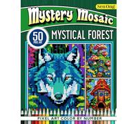 Mystical Forest Mystery Mosaics Color by Number: 50 Pixel Art Adventures for Relaxation and Creativity