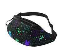 Mystical Goat Pentagram Borsa a tracolla Runner Piccolo Corsa Sportivo Sottile Alla moda Per Jogging Escursionismo Donna