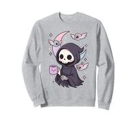Mystical Grim Reaper, amante del caffè, pastello Nu Goth Felpa