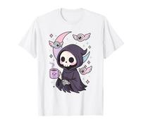 Mystical Grim Reaper, amante del caffè, pastello Nu Goth Maglietta