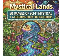 Mystical Lands - Coloring Book: A Large Print Fantasy & Sci-Fi Coloring Book Featuring Magical Worlds, Alien Landscapes, and Imaginative Creatures for Relaxation and Creativity