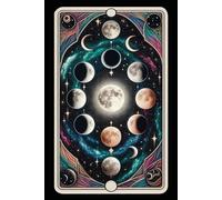 Mystical Moon Many Moons Tarot Card Notebook Journal, Law of Attraction Notebook Journal, Spiritual Journal, Funny Office Supplies, Spirit Stuff 6x9