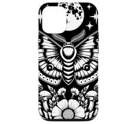 Mystical Moth Lunar Moon Art With Mushroom Botanical Nature Custodia per iPhone 12/12 Pro