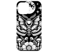 Mystical Moth Lunar Moon Art With Mushroom Botanical Nature Custodia per iPhone 12 Pro Max