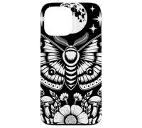 Mystical Moth Lunar Moon Art With Mushroom Botanical Nature Custodia per iPhone 13 Pro Max