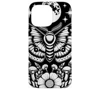 Mystical Moth Lunar Moon Art With Mushroom Botanical Nature Custodia per iPhone 14 Pro Max