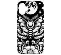 Mystical Moth Lunar Moon Art With Mushroom Botanical Nature Custodia per iPhone 16 Plus