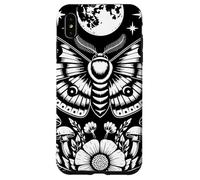 Mystical Moth Lunar Moon Art With Mushroom Botanical Nature Custodia per iPhone XS Max
