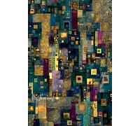 Mystical Patterns Journal: A Magical Notebook with Glittering Gold Accents in Teal, Turquoise, Dark Blue, Yellow & Deep Purple