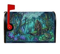 Mystical Sasquatch Forest Fantasy - Coperture magnetiche per cassetta | Arte criptica, copertura per cassetta delle lettere, spiriti della foresta, natura mistica, fascino del marciapiede
