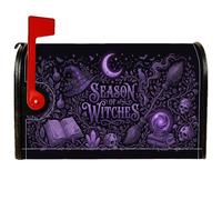 Mystical Season of Witches Witch Hat - Coperture magnetiche per cassetta | Arte gotica, copertura per cassetta postale, immagini mistiche, motivi celesti, simboli occulti, decorazione autunnale per