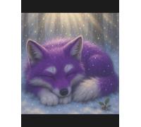 Mystical Slumber: Purple Fox Dreams Notebook: 8.5 x 11 Composition Notebook Featuring Dreamy Purple Foxes in a Snowy Forest - Perfect for Writing, Journaling & School Notes