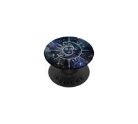 Mystical Sun Moon Nebula Art Cosmic Harmony Design PopSockets PopGrip Adesivo