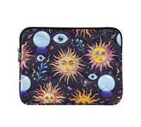 Mystical Suns Faces Eyes Cute Laptop Cases Custodie per laptop imbottite per Apple Custodia per computer da lavoro per Computer Pro 14 Sleeve Universale Medium
