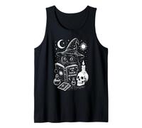 Mystical Witch Cat Tarocchi Stregoneria Wicca Gothic Canotta