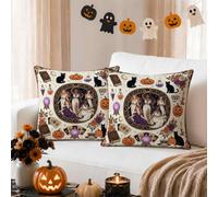 Mystical Witch Coven - Set di 2 federe per cuscini, 30,5 x 30,5 cm