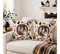 Mystical Witch Coven - Set di 2 federe per cuscino, 50 x 50 cm