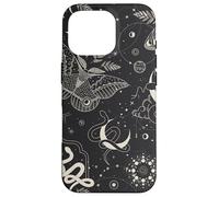 Mystical Witchcore, motivo: falena della notte celeste e serpente Custodia per iPhone 16 Pro