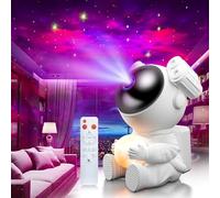 MYSTILUCK Astronauta Proiettore Stelle per Soffitto con Lampada Lunare, Luce Notturna a LED con Timer e Telecomando per Bambini e Adulti, Ideale come Regalo per Natale e Compleanno