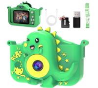 MYSTILUCK Macchina Fotografica Bambini Unicorno, con 32 GB Schede e Lettore di Schede USB, Fotocamera Giocattoli per Ragazze, Regali di Natale e Compleanno per Bambini dai 3 ai 12 Anni(Verde)