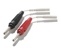Mystim Adapter Lead Wire for 2mm Plug to Banana Plug 2 pcs