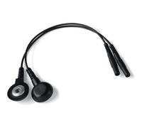 Mystim Adapter Wire 4mm Male Press Button to 2mm Junction Female 2 pcs