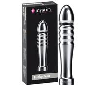 Dildo Elettrostimolante Rigato "Funky Fella" di Mystim