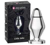 mystim Little John - piccolo plug anale elettrico (argento)