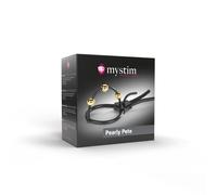 Mystim Pearly Pete Corona Anello Glande E-Stim Silicone Medicale Platino
