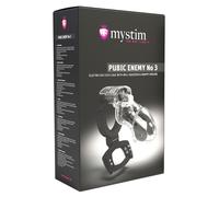 Mystim Pubic Enemy No 3 Gabbia Castità E-Stim Trasparente