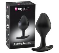 mystim Rocking Force S - plug anale elettrico - piccolo (nero)