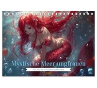 Mystische Meerjungfrauen: Ein Jahr in verzauberten Ozeanen (Tischkalender 2026 DIN A5 quer), CALVENDO Monatskalender: Tauche ein in eine magische ... dich durch das Jahr begleiten.