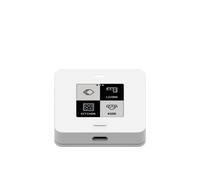 myStrom WiFi Button Max, pulsante e app Smart Home, display E-Paper, 4 pulsanti, SONOS. Sensori per temperatura e umidità. Bianco