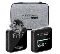 MyStudio Wireless MIC UNO • Set microfono con microfono Lavalier • Senza fili • Compatibile con smartphone e fotocamere • Custodia rigida inclusa