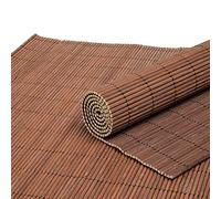 Mysummer 2 tovagliette per tavolo da pranzo in bambù, ecologiche, isolamento termico, antimacchia, per cucina (marrone scuro)