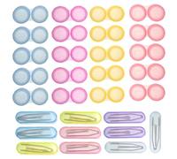MYSUNBAR 20 contenitori colorati in plastica per lenti a contatto + 10 pinzette e ventosa, scatola per lenti a contatto per bambini, donne, uomini, multicolore, organizer tascabile, multicolore,