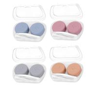 MYSUNBAR Confezione da 4 contenitori per lenti a contatto, contenitori portatili per lenti a contatto, accessori da viaggio, multicolore, organizer tascabile, multicolore, Organizer tascabile