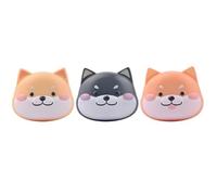 MYSUNBAR Custodia per lenti a contatto con design Shiba Inu, custodia per lenti a contatto con pinzette a specchio, contenitore portatile per la cura degli occhi, multicolore, organizer tascabile,