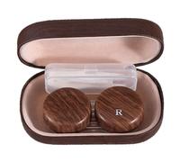 MYSUNBAR Lenti a contatto in sughero, mandala blu, custodia da viaggio per lenti a contatto con specchio, elegante, casual, multicolore, Organizer per borse