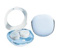 MYSUNBAR Scatola per la pulizia delle lenti a contatto, ricarica USB, scatola di pulizia automatica delle lenti a contatto, colore puro, portatile, simpatiche lenti a contatto, multicolore, Organizer