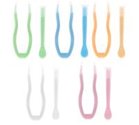 MYSUNBAR Set di 5 utensili colorati per rimuovere lenti a contatto e inserire le lenti a contatto, pinzette portatili, punta morbida, applicatore a contatto, multicolore, organizer tascabile,