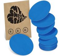 MySweetStitch - 10 cerotti rotondi The Big Overpatch, impermeabili, traspiranti, delicati sulla pelle, blu
