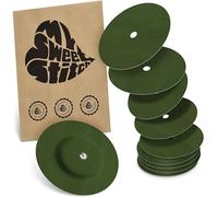 MySweetStitch - 10 x FreeStyle Libre 1 & 2 cerotti sensore, Overpatch rotondo Ø 65mm, con foro di ventilazione, cerotto impermeabile, traspirante, Made in Germany, Olive-Green