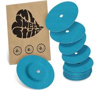 MySweetStitch - 10 x FreeStyle Libre 1 & 2 cerotti sensore, Overpatch rotondo Ø 65mm, con foro di ventilazione, cerotto impermeabile, traspirante, Petrolio